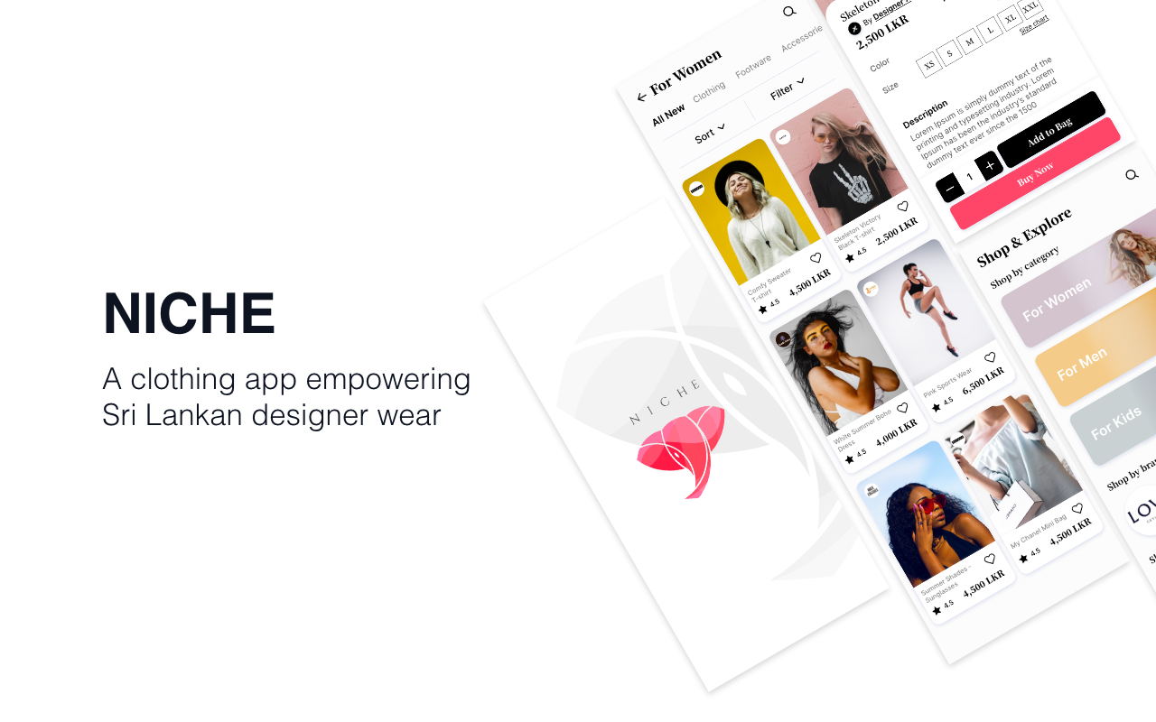 NICHE - A clothing app empowering Sri Lankan designer wear